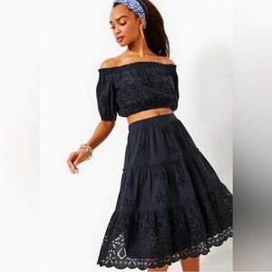 Lilly Pulitzer Women’s Penley Midi Set, Black, size small